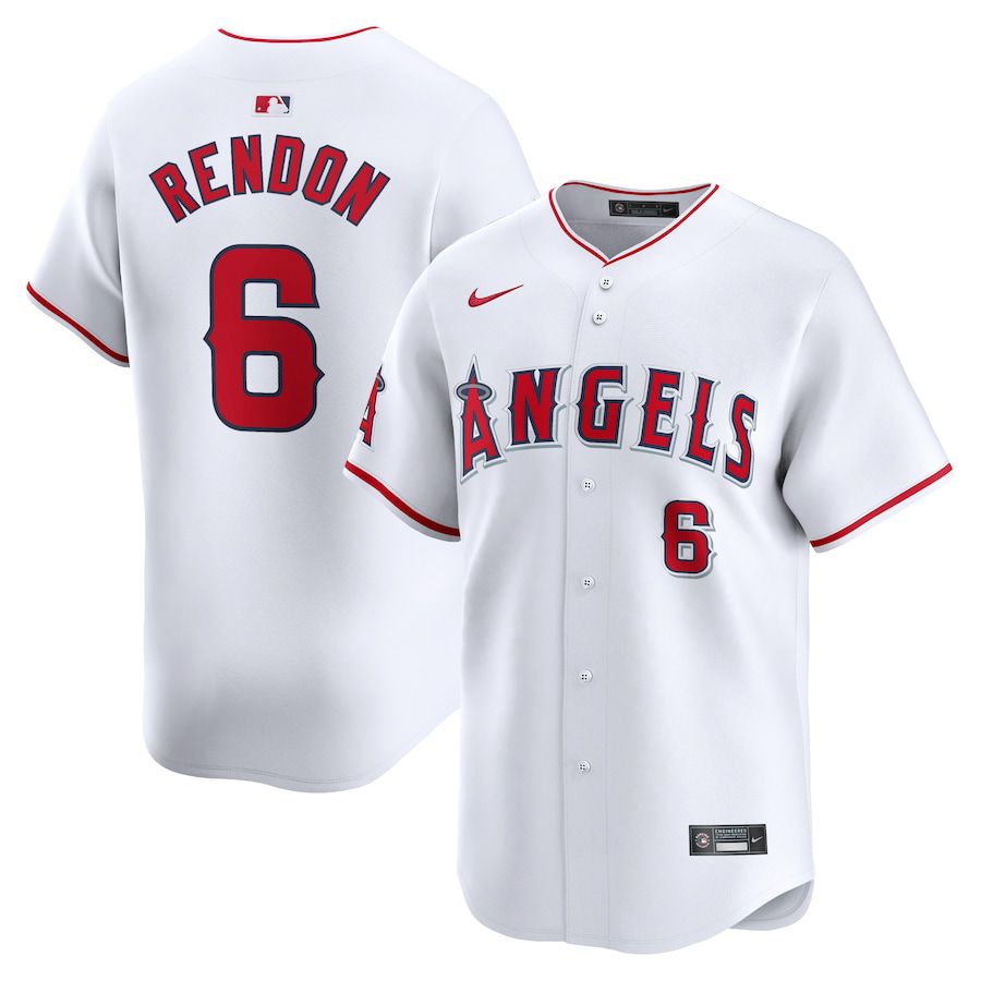 Men Los Angeles Angels #6 Anthony Rendon Nike White Home Limited Player MLB Jersey